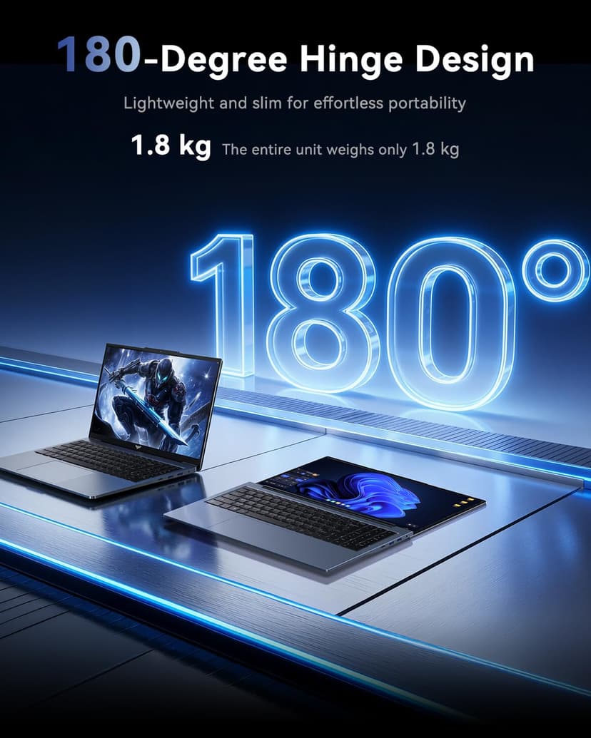 ACEMAGIC Ordinateur portable de jeu 2026 avec écran FHD de 15,6 pouces avec processeur Core i5-12600H jusqu'à 4,5 GHz, 16 Go de RAM DDR4, 512 Go NVMe PCIe 3.0 SSD ordinateur portable de jeu, léger - 7