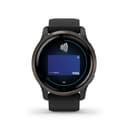 Garmin Venu 2 - Montre connectée GPS Multisports avec écran AMOLED, autonomie Longue durée (11 Jours) – Gris avec Bracelet Noir - Boîtier 45 mm - 8