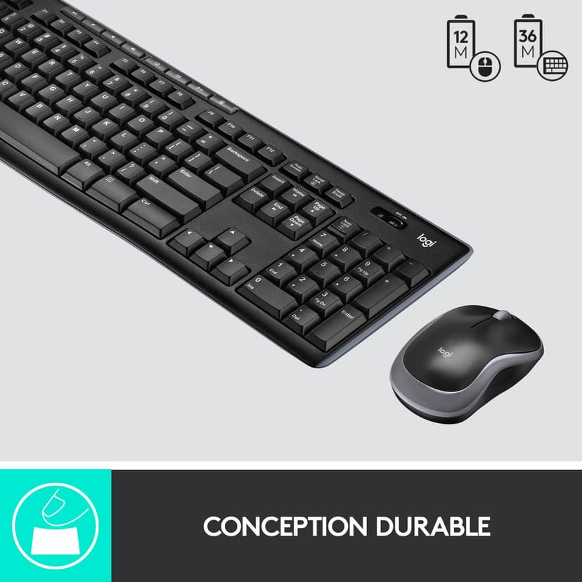 Logitech MK270 Combo Clavier Souris sans Fil, QWERTY UK - 6