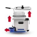 Tefal Oleo Clean Friteuse semi-professionnelle 3,5 L, 2300 W, Jusqu'à 6 pers, Filtration automatique de l'huile, Minuteur digital, Hublot de contrôle, Thermostat, Boite de stockage d'huile FR804015 - 8