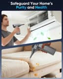 Yeeke Compressed Air Duster, Air Blower 180000 RPM & 400 G Wind Pressure, AST Charging Air Duster Electric with 10000 mAh Battery, 4-Gear Computer Air Duster PC Cleaner with LED Light for Cleaning - 5