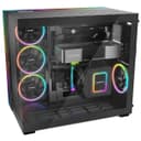 be quiet! Light Base 900 DX Black PC Case, Stunning Panoramic View, Show Case, Dual Chamber Design, Solid ARGB LED Strip, Inverted and Horizontal Usable, E-ATX Motherboard Compatible - 4