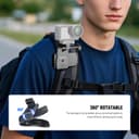 NEEWER Accessories Kit Compatible with GoPro Hero Insta360 DJI AKASO Action Camera, Quick Release Head Strap Mount, Chest Harness, Backpack Hat Clip Holder & 360° Wrist Strap for POV Recording, GP-75 - 4