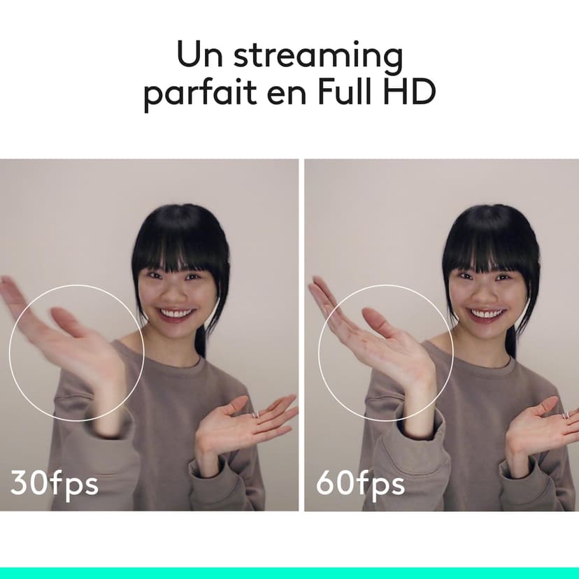 Logitech C922 Pro Stream Webcam, Streaming Ultrarapide HD 1080p/30ips/HD 720p/60ims, Audio Stéréo, Correction HD, Mise au Point Automatique, Youtube, Twitch, Camera PC/Mac/Portable/Macbook/Tablette - 2