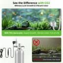 JAOGAUS Aquarium CO2 generator, 2 litre large stainless steel bottle, intelligent gas supply, indispensable for aquarium plant growth, Quick-connect design for easy installation - 4