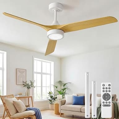 Ateroll Ceiling Fan with Lighting, Diameter 132 cm, 3CCT …