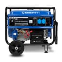 EBERTH 5500 Watt Groupe électrogène Générateur électrique portable moteur à essence 13 CV, 4 temps, 2x 230V, 1x 12V, monophasé, démarrage électrique, régulateur AVR, sécurité niveau d'huile avec roues - 3