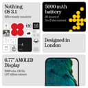 Nothing Phone (3a) 256 GB - mobile phone with 32 MP front camera, 30x ultra zoom, 50W fast charging and 6.77" FHD+ flexible AMOLED display - Black - 4