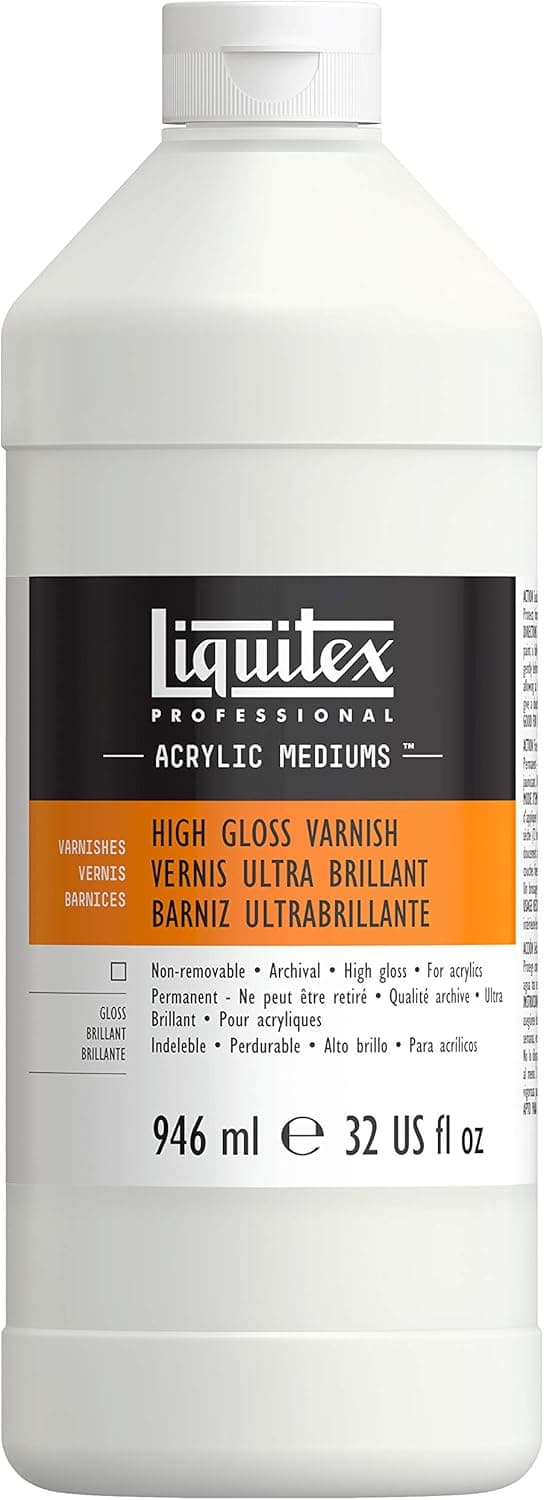 Liquitex Professional Acrylic Varnish, High Gloss, 946 ml - 1