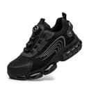 GemChve Chaussures de Sécurité Hommes Femmes Basket Légère Respirante Travail Antidérapante avec Embout en Acier Black 43 EU - 1