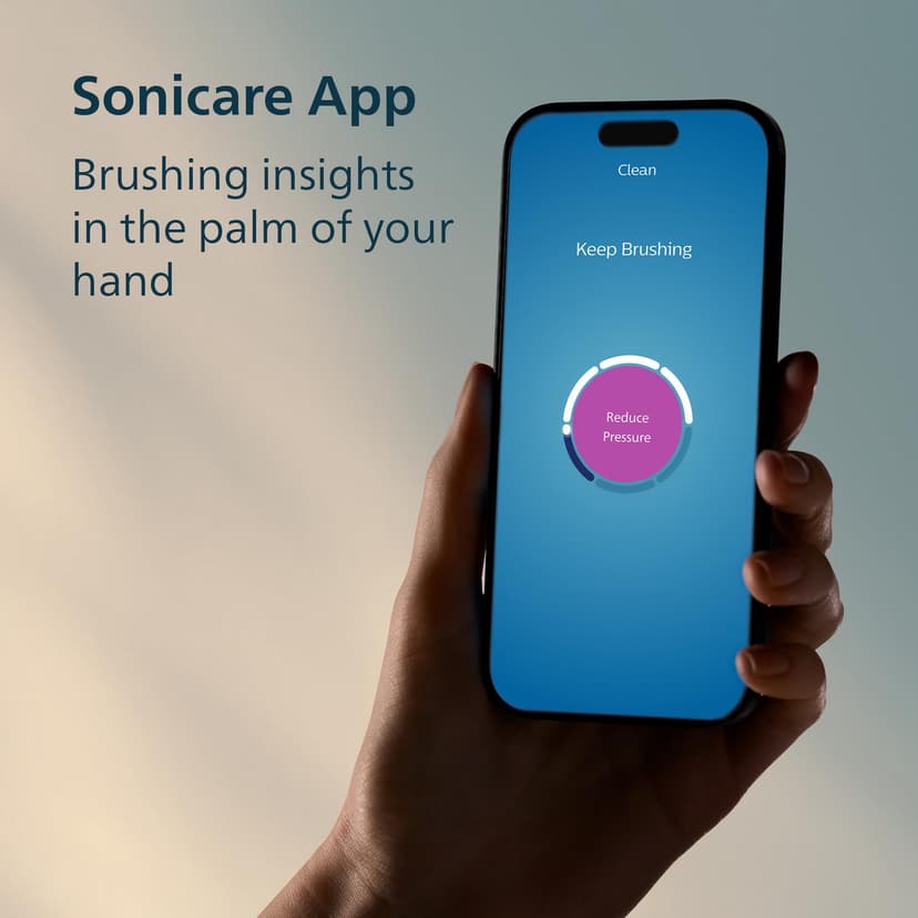 Philips Sonicare 7100 Electric Toothbrush, Sonic Toothbrush with App, 4 Brushing Modes and 3 Intensity Levels, Pressure Alert, EasyStart, SmarTimer, Navy Blue, Model HX7423/01 [New Technology] - 9