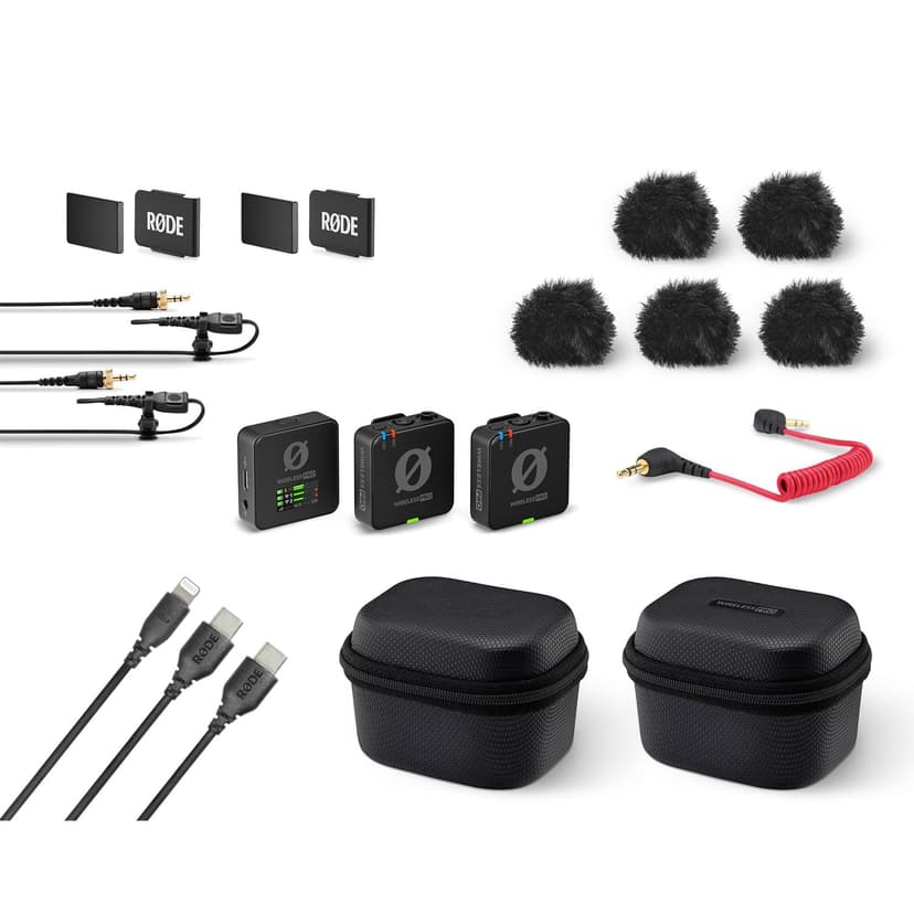 RØDE Wireless Pro Digital 2-Channel Wireless Microphone Set + Keepdrum ADP07 TRRS-TRS Adapter - 5