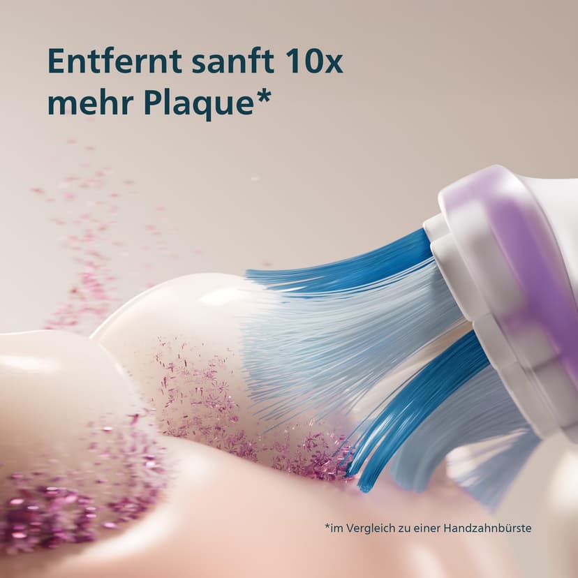 Philips Sonicare 7100 - Brosse à dents électrique sonique avec application, 4 modes de brossage,3 niveaux d'intensité, Alerte de pression, EasyStart, SmarTimer, Bleu, HX7423/01 [Nouvelle technologie] - 4