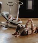 BÉABA, Transat Up & Down IV, Transat Réglable en Hauteur, Unisexe pour Bébé et Enfants, 3 Positions d'Inclinaison, Harnais Sécurité 5 Points, Réducteur de Naissance, Leaves - 7