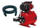 Einhell Groupe de surpression GC-WW 6538 Set (650 W, Hauteur d'aspiration 8 m, Câble d‘alimentation 1,4 m, Interrupteur à pression) Livré avec tuyau d'aspiration 7 m - 1