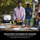Ninja Woodfire Four à pizza extérieur électrique 8-en-1, rotissoire & fumoir barbecue avec grille, plaque pro-heat, pierre à pizza, granulés de bois et pelle, 6 réglages, orange foncé OO101EU - 3