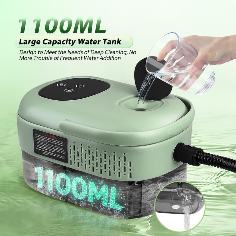 Nettoyeur Vapeur Haute Pression 2500W – Réservoir 1,1L – Pression 3 Bar & Vapeur à 105°C – Nettoyage Multisurface Sans Produit Chimique – 6 Réglages de Vapeur + 15 Accessoires - 5