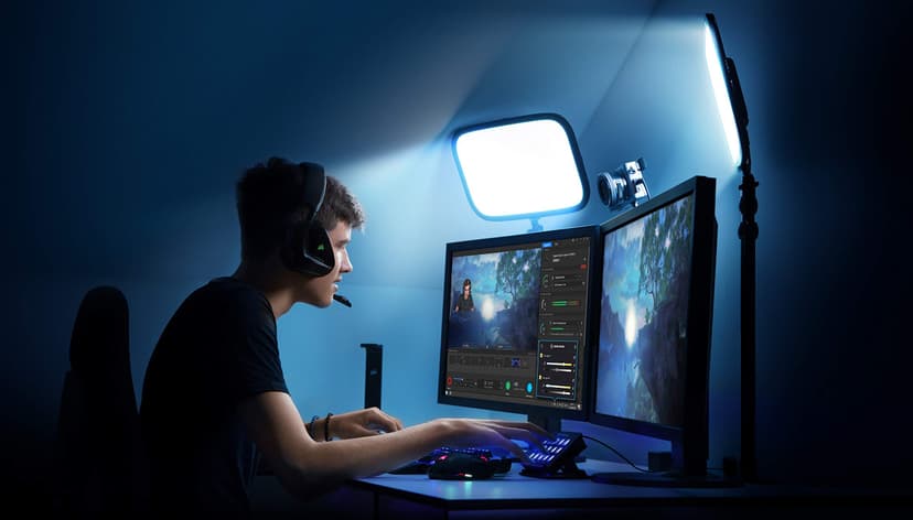 Elgato Key Light - Professional 2800 lumens Studio Light with desk clamp for Streaming, Recording and Video Conferencing, Temperature and Brightness app-adjustable on Mac, PC, iOS, Android - 2