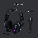 Logitech G G733 LIGHTSPEED Wireless Gaming Headset with suspension headband, LIGHTSYNC RGB, Blue VO,CE mic technology and PRO-G audio drivers, Lightweight, 29 Hour battery life, 20m range - Black - 6