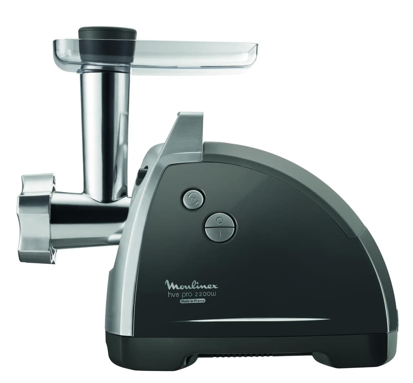 Moulinex Hachoir à Viande HV8 Hachoir Electrique 2200W 2 Grilles de Broyage Accessoires pour Kebbés et Saucisses Argent ME686832 - 3