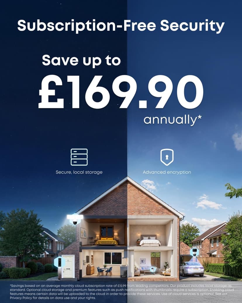 eufy Security Camera Outdoor Wireless,eufyCam C35,Home Security Camera,Indoor camera,Magnetic Mount,Colour Night Vision,Local Storage, No Monthly Fee,IP67,Supports Solar Panel,Cameras House Security - 2