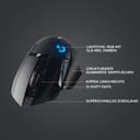 Logitech G502 LIGHTSPEED Wireless Gaming Mouse, HERO 16K Sensor, 16,000 DPI, RGB, Adjustable Weights, 11 Programmable Buttons, Long Battery Life, On-Board Memory, PC/Mac - Black (German Packaging) - 6