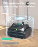 WYBOT C1 Robot Piscine Fond et Parois 150 Min Aspirateur Piscine avec Planification Intelligente des itinéraires, Nettoyage entièrement Automatique du Sol, 150m² Nettoyage Rapide(Vert Noir) - 6