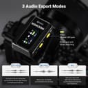 NEEWER CM28 (1 RX + 2 TX + Charging Case), Wireless Lavalier Microphone, Smart Noise Cancelling, 48KHz/16Bit 9 Hrs Uncompressed Recording, 656ft/200m Range, Lav Mic for iPhone, Android, Camera - 3