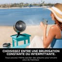 Shark FlexBreeze Pro Mist Ventilateur intérieur/extérieur sans fil, Brumisateur portable, Portée 20 m, Sur pied ou de table, 5 vitesses, Silencieux, Télécommande, Gris Charbon FA300EU - 2