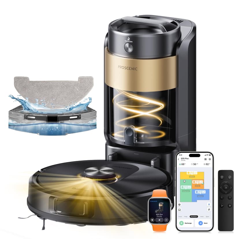 Proscenic Q20 Plus Robot Aspirateur Laveur 10000Pa avec S… - 1