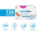 WaterWipes Sensitive+ Newborn & Baby Wipes, 720 Count (12 Packs), 3-In-1 Cleans, Cares, Protects, 99.9% Water, Unscented - 2