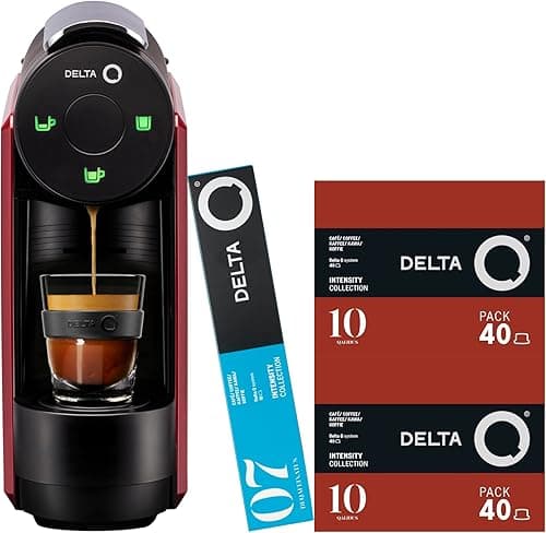 Delta Q Machine à Capsules MiniQool Rouge, 19 Bars de Pre…