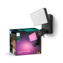 Philips Hue Secure Floodlight with Integrated Smart 1080p Home Security Camera, Black, for Outdoor Use, Easy to Install, Two-Way Talk, Works with the Security Center in the App - 1