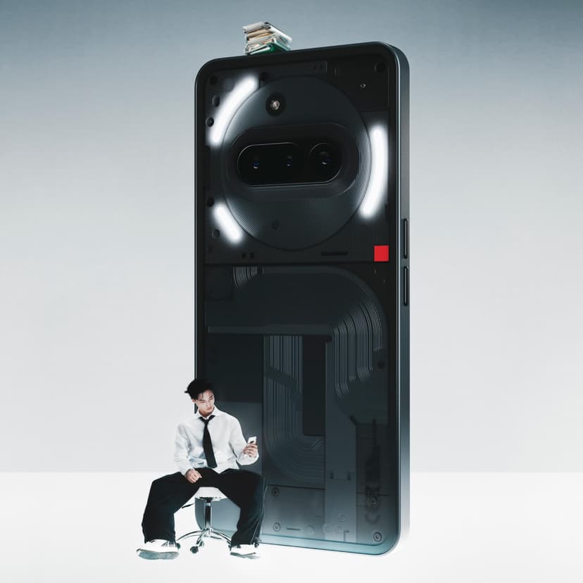 Nothing Phone (3a) 256 GB - mobile phone with 32 MP front camera, 30x ultra zoom, 50W fast charging and 6.77" FHD+ flexible AMOLED display - Black - 5