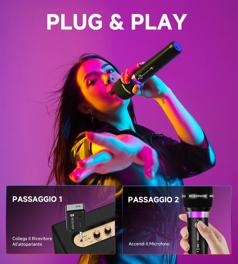ECHOMUSSY Wireless Microphone - 6