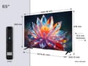 TCL 65T6C Fire TV 65 Pouces QLED 4K UHD Smart TV, HDR (Multi-Format), Dolby Atmos, Motion Clarity - 2