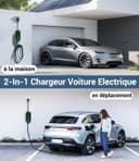 WityCharge Electric Car Charger 3.7 kW – 7 M/6-16 A Electric Car Charging Cable with Wall Mount Bag, Delayed Charger, Digital LCD, IP65, Compatible with EVs(IEC 62196-2) & PHEVS - 7