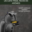NESCAFÉ DOLCE GUSTO Mini Me Von Krups KP1238 Small Automatic Capsule Coffee Machine, Hot and Cold Drinks, 15 Bar Pressure, 0.8 Litre Water Tank, Eco Mode, Black/Anthracite, KP1238 - 4