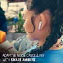 JBL Tune Flex Ghost 2, Wireless Noise Cancelling Bluetooth Earbuds with 48h Playtime, IP54 Water and Dust Resistant, Multi-Point Connection, Ergonomic Design, Open-Back Stick Design, White Ghost - 2