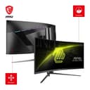 MSI MAG 345CQR 34" UWQHD Curved Gaming Monitor - Rapid VA 1500R 3440 x 1440, 180 Hz / 1 ms, Adaptive-Sync - DP 1.4a, HDMI 2.0b CEC - 3