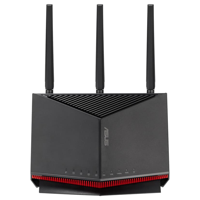 ASUS RT-BE86U - Routeur Wi-FI 7 Extensible - Double Bande BE6800, 4096-QAM, MLO, AI WAN Detection, AiMesh, Abonnement Gratuit à la sécurité réseau,VPNs - 8