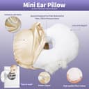 Ear Piercing Pillow for Side Sleepers with Orthopedic Support, Ear Hole Pain Relief Removable Cover 12x19 Inch for Pierced Ears - 7