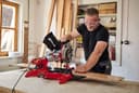 Einhell Dual Bevel Sliding Mitre Saw 1800W, +/-45° Mitre, +/-47° Bevel Saw with 48T Blade for Cutting Wood, Dust Extraction, Laser, Suitable for Materials Such as Wood, Coated Boards or Plastic - 2