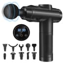 Pistolet De Massage, Pistolet Massage Pistolet Massage Musculaire Massage Gun 30 Vitesses Avec écran Lcd 10 Embouts Pour Dos épaules, Jambes, Muscles (noir) - 1