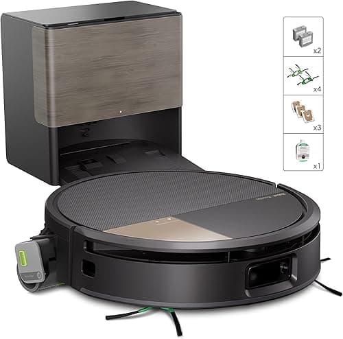 iRobot Roomba Max 706 Combo Robot Vacuum Cleaner + AutoWash Dock: Extended Accessories, Extendable, Self-Cleaning Mop Roller, Double Brushes, Self-Draining Hot Wash and Drying, Bypass Obstacles