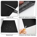 CHENGCKJ Rouleau de Mousse Autocollante, 3mmx30cmx320cm, Feuilles de Mousse EVA Adhésives Noires, Anti Vibrations Antidérapantes Protège Vos Meubles, pour Joint de Porte et Fenêtre, DIY, Insonorisant - 3