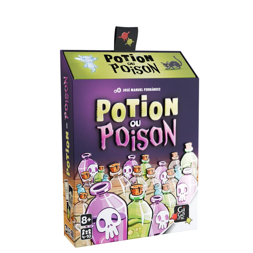 Gigamic - Potion ou Poison - Jeu de société - Jeu d'ambiance dès 8 Ans - Jeu pour Enfants, Adolescents, Adultes, à Jouer en Famille ou Entre Amis - De 4 à 10 Joueurs - Version française - ROBPO - 1