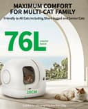 PETKIT Pura Max 2 Self-Cleaning Cat Litter Tray, 76 L Cat Litter Tray, Self-Cleaning, xSecure, Odour Removal, App Control, Large Capacity, for Multiple Cats (Deodorant and Sand Cushion Free, with N50) - 5