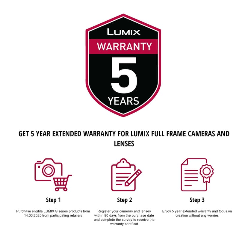 Panasonic Lumix S9, Full Frame Mirrorless Open Gate Vlogging Camera, Black, Body only, 24.2MP, 6K /4K Video, 779 Point PDAF, Image Stabilisation, Free-Angle Screen, 5Ghz WiFi - 4