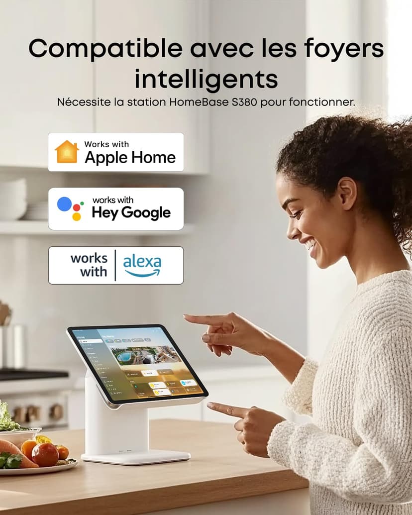 eufy Security SoloCam E42, caméra Solaire 4K sans Fil pour Dehors, Suivi IA, Stroboscope,Camera Surveillance WiFi, Reconnaissance faciale,Stockage Local Jusqu’à 14 TB - 7